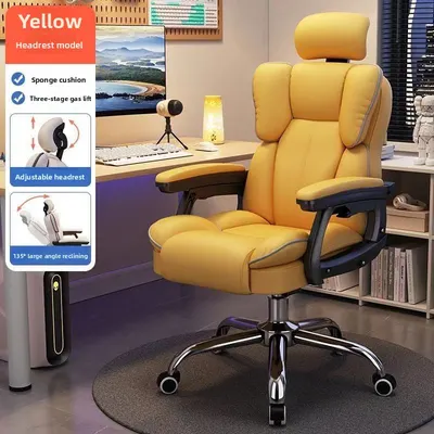 Desk Chair with Footrest, Ergonomic Executive Office Chair, Adjustable Headrest, Reclining Computer Chairs, for Home and Meeting Rooms Desk Chair