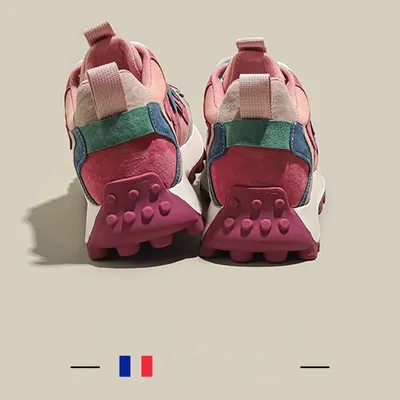 Platform Sneakers Pink Women Casual Shoes