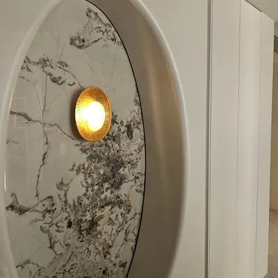 Luxury Copper Marble Wall Lamp