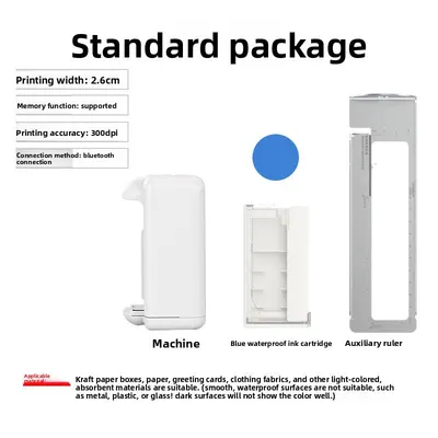 Portable Handheld Inkjet Printer with Bluetooth Control