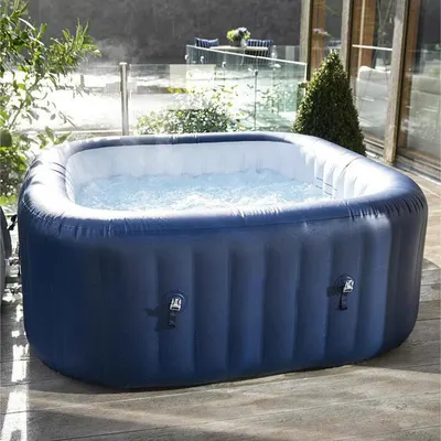 Portable Inflatable Bathtub with Bubble Jet Massage