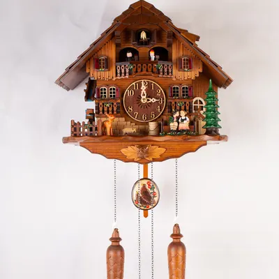 Quartz Cuckoo Wall Clock with Light Control