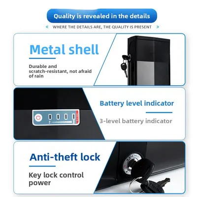 Bicycle Rear Rack Lithium Battery