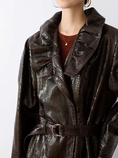 Leather Trench Coat