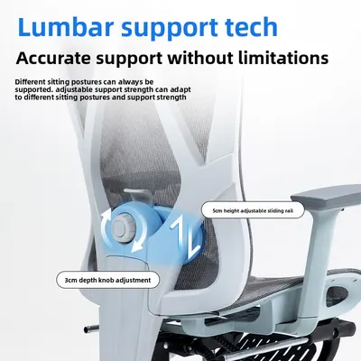 Ergonomic Mesh Office Chair, High Back Executive Chair with Adjustable Lumbar Support