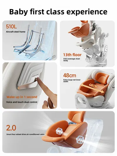 Smart Ventilation Heating Child Car Safety Seat