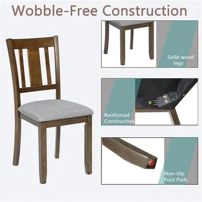 Kitchen chairs with upholstered seats